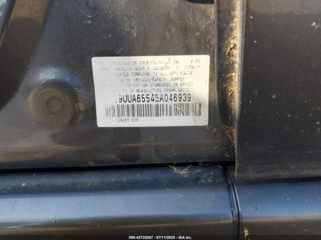 2005 ACURA TL 19UUA65545A046939 Photo 8
