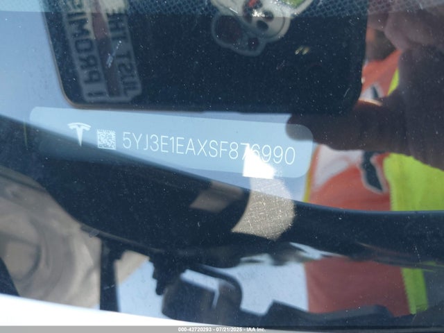 2025 TESLA MODEL 3 5YJ3E1EAXSF876990 Photo 8