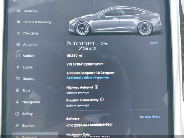 2016 TESLA MODEL S 5YJSA1E23GF158107 Photo 6