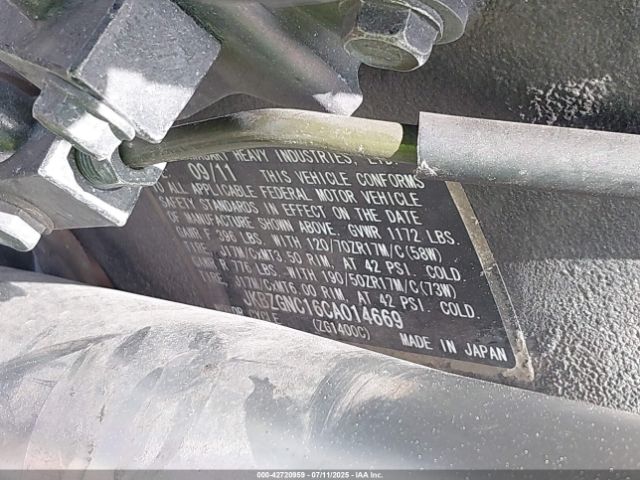 2012 KAWASAKI ZG1400 JKBZGNC16CA014669 Photo 9