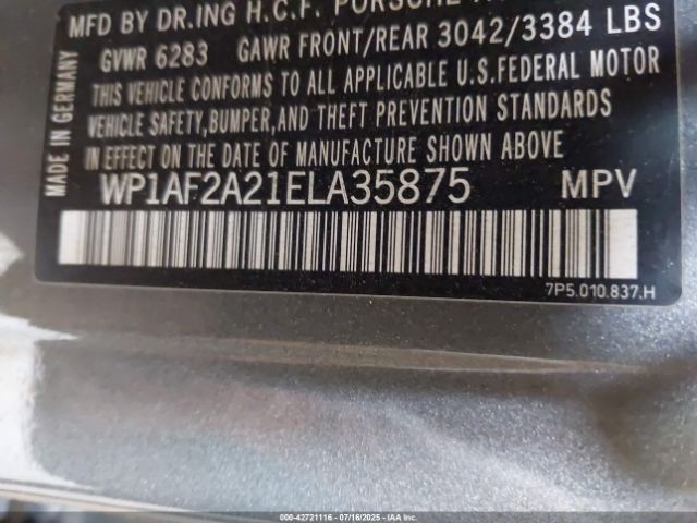 2014 PORSCHE CAYENNE WP1AF2A21ELA35875 Photo 8