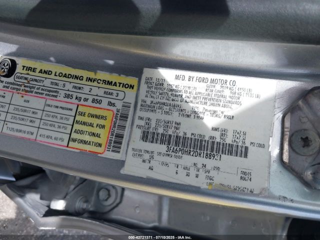 2020 FORD FUSION 3FA6P0D95LR199443 Photo 8