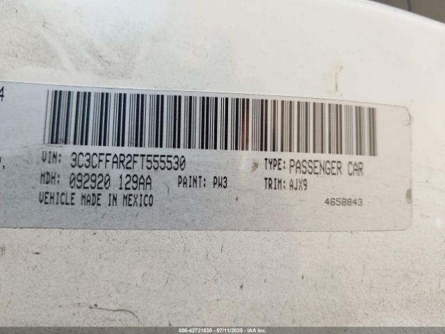 2015 FIAT 500 3C3CFFAR2FT555530 Photo 8