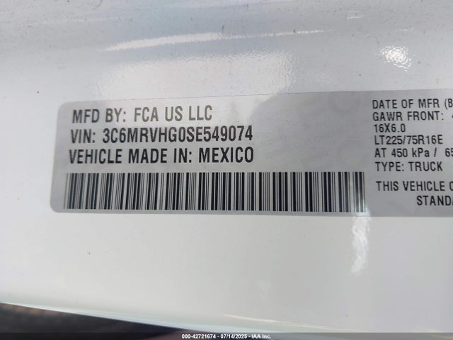 3C6MRVHG0SE549074 RAM Promaster 3500