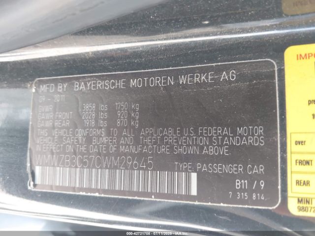 2012 MINI COOPER COUNTRYMAN WMWZB3C57CWM29645 Photo 8