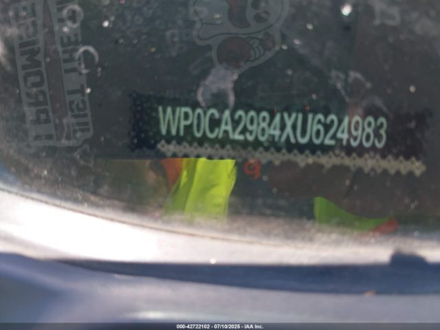 1999 PORSCHE BOXSTER WP0CA2984XU624983 Photo 8