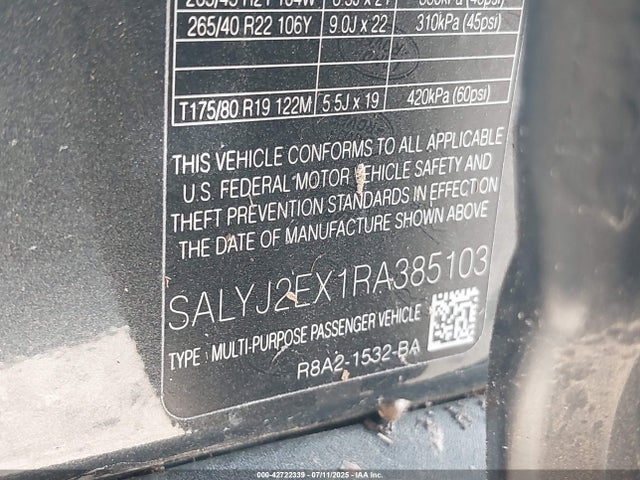 Land Rover aj20-p 2024 SALYJ2EX1RA385103 Image 9