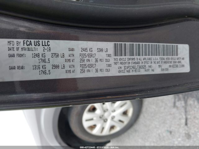 2018 DODGE JOURNEY 3C4PDCAB2JT302625 Photo 8