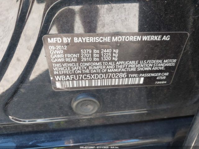 2013 BMW 535I WBAFU7C5XDDU70286 Photo 8