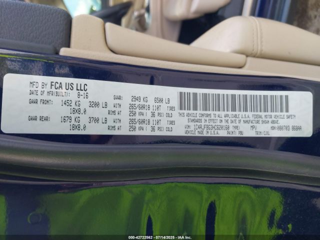 2017 JEEP GRAND CHEROKEE 1C4RJFBG3HC620160 Photo 8