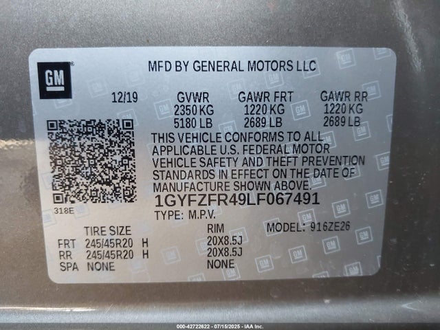 2020 CADILLAC XT4 1GYFZFR49LF067491 Photo 8