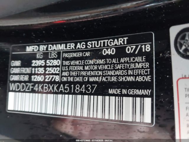 2019 MERCEDES-BENZ E 300 WDDZF4KBXKA518437 Photo 8