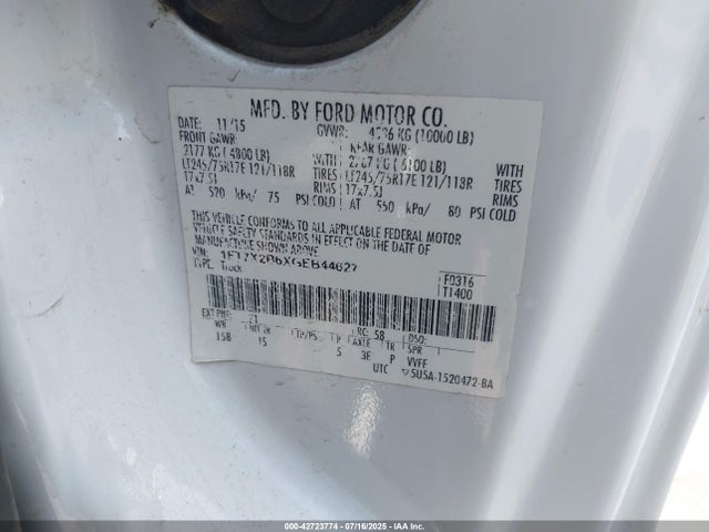 1FT7X2B6XGEB44627 Ford F-250 Xl