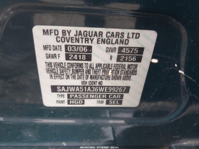 2006 JAGUAR X-TYPE SAJWA51A36WE99267 Photo 8