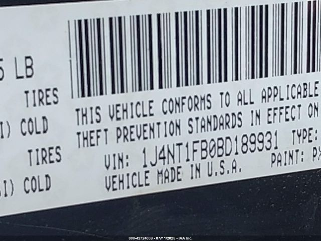 2011 JEEP COMPASS 1J4NT1FB0BD189931 Photo 8