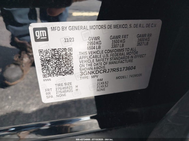 Chevrolet x0c+ec5 2024 3GNKDCRJ7RS173604 Image 9