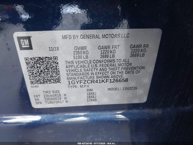 2019 CADILLAC XT4 1GYFZCR41KF126658 Photo 8