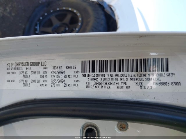 RAM 2014 2014 1C6RR6FT3ES391164 Image 9
