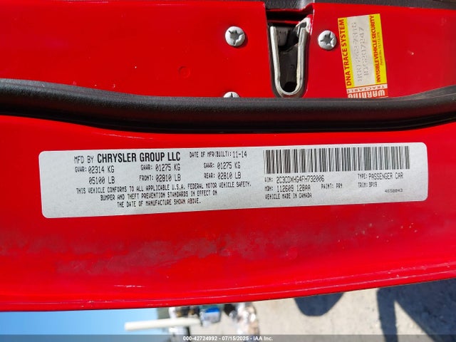2C3CDXHG4FH732006 Dodge 2015