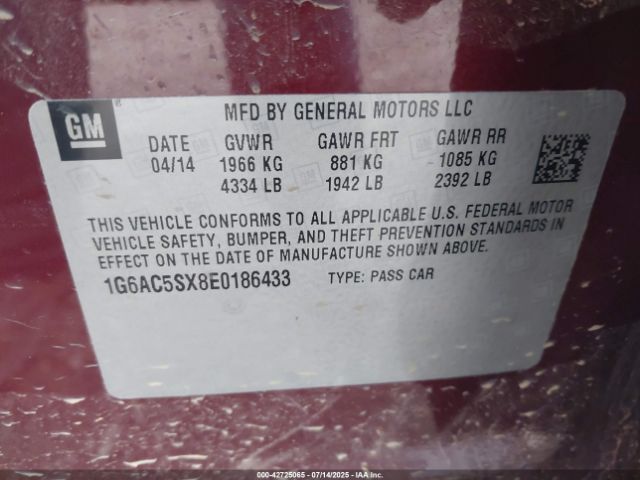 2014 CADILLAC ATS 1G6AC5SX8E0186433 Photo 8