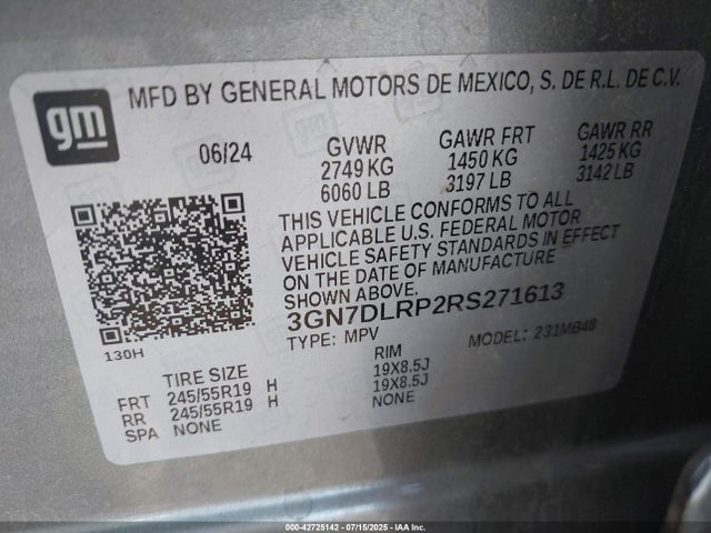 Chevrolet x0b+ec3 2024 3GN7DLRP2RS271613 Image 9