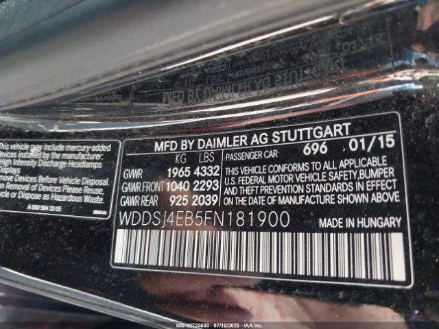 2015 MERCEDES-BENZ CLA 250 WDDSJ4EB5FN181900 Photo 8