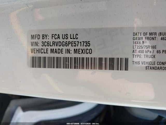 3C6LRVDG6PE571735 RAM 2023