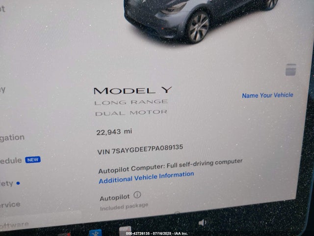 7SAYGDEE7PA089135 Tesla 2023