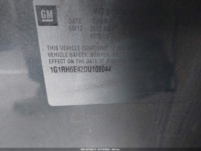 2013 CHEVROLET VOLT 1G1RH6E42DU108044 Photo 8