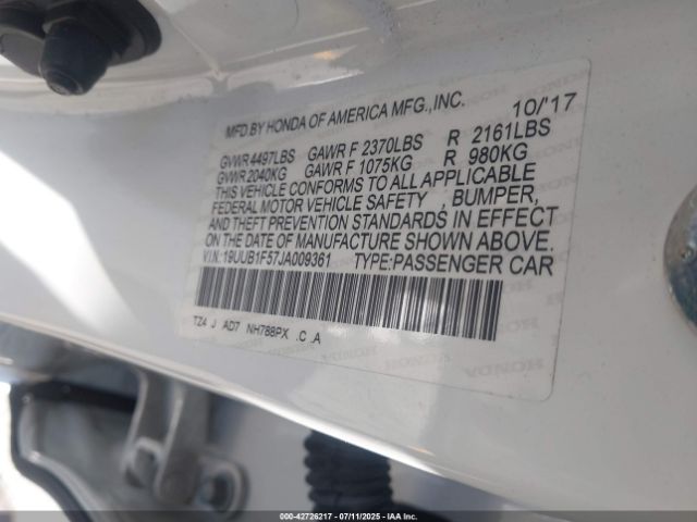 2018 ACURA TLX 19UUB1F57JA009361 Photo 8