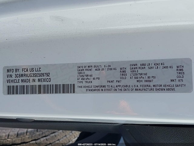 RAM 2025 2025 3C6MRVJG3SE509792 Image 9