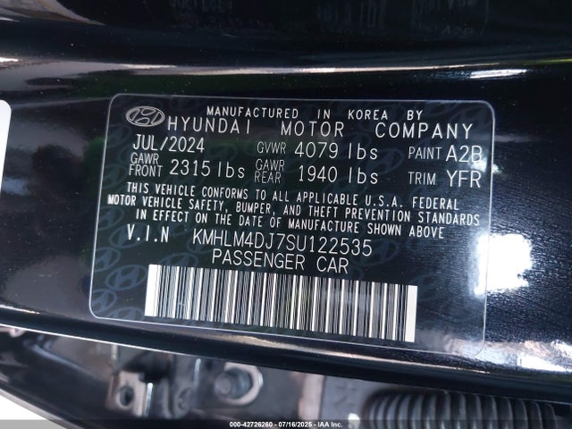 Hyundai gdi kappa 2025 KMHLM4DJ7SU122535 Image 9