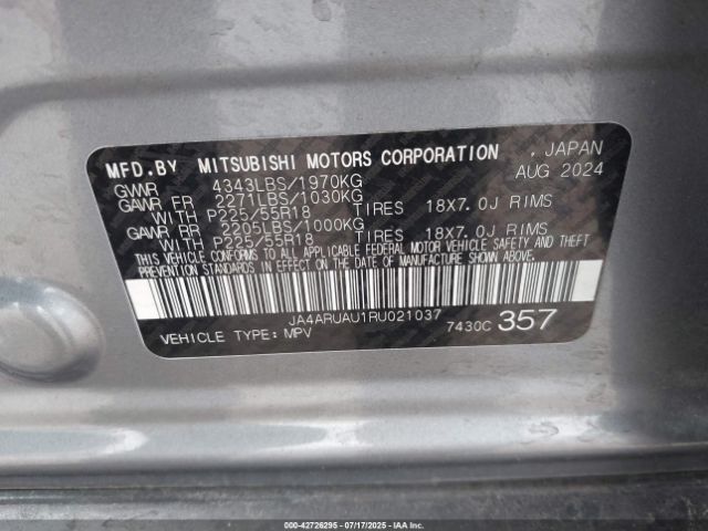 2024 MITSUBISHI OUTLANDER SPORT JA4ARUAU1RU021037 Photo 8