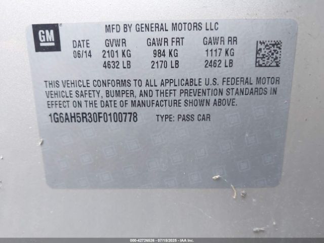 2015 CADILLAC ATS 1G6AH5R30F0100778 Photo 8