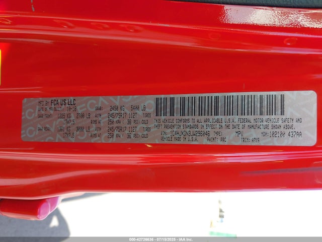 1C4HJXDN3JW296046 Jeep 2018