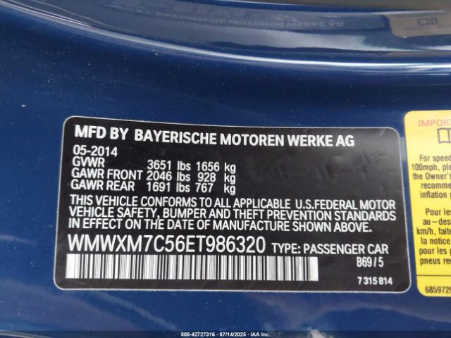 2014 MINI HARDTOP WMWXM7C56ET986320 Photo 8