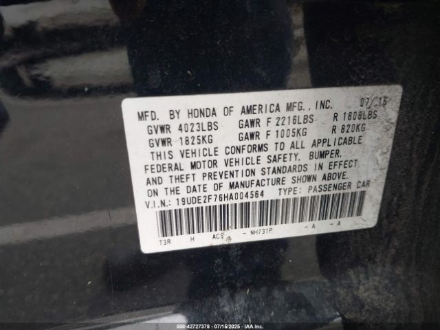 2017 ACURA ILX 19UDE2F76HA004564 Photo 8