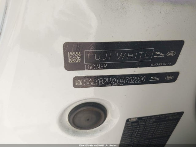 Land Rover aj20p 2018 SALYB2RX6JA732226 Image 9