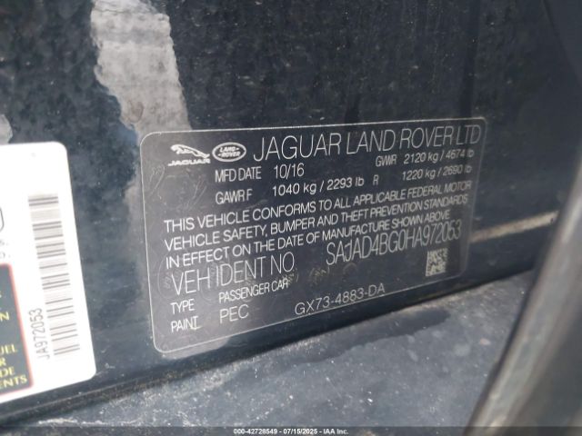 2017 JAGUAR XE SAJAD4BG0HA972053 Photo 8