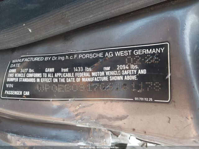 1986 PORSCHE 911 WP0EB0917GS161178 Photo 8