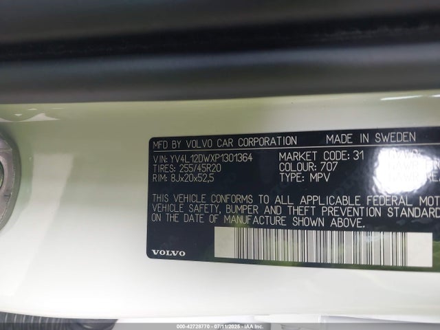YV4L12DWXP1301364 Volvo b4204t