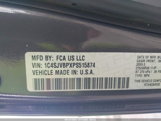 2023 JEEP WAGONEER 1C4SJVBPXPS515874 Photo 8