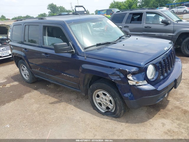 2017 Jeep Patriot Sport 4x4 მანქანა იყიდება აუქციონზე, vin: 1C4NJRBB4HD105456, აუქციონის ნომერი: 42729211