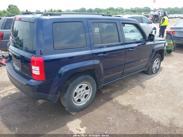 2017 Jeep Patriot Sport 4x4 მანქანა იყიდება აუქციონზე, vin: 1C4NJRBB4HD105456, აუქციონის ნომერი: 42729211