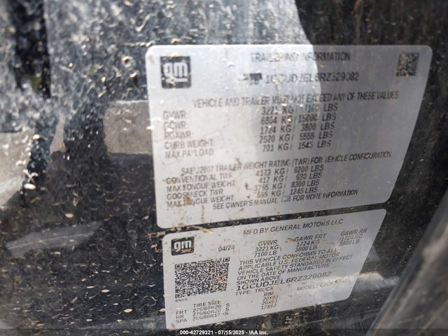 1GCUDJEL6RZ329082 Chevrolet l87