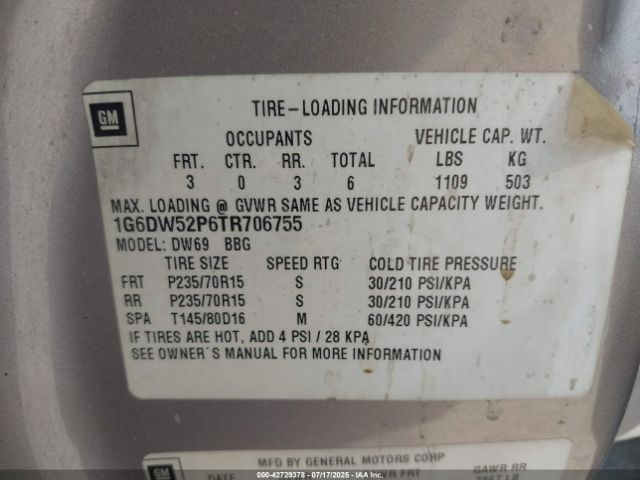 1996 CADILLAC FLEETWOOD 1G6DW52P6TR706755 Photo 8