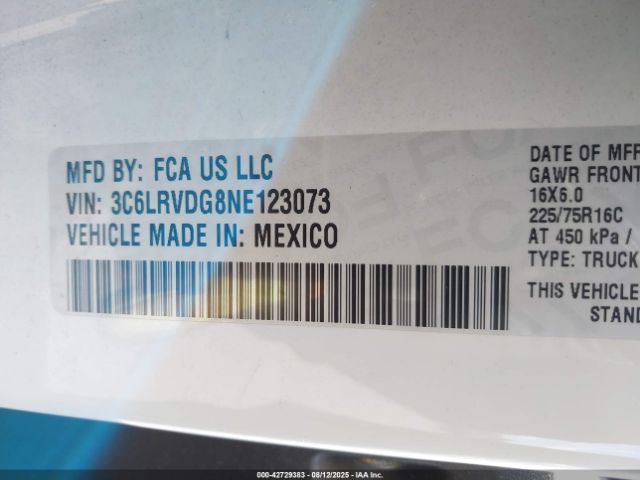 2022 RAM PROMASTER 2500 3C6LRVDG8NE123073 Photo 8