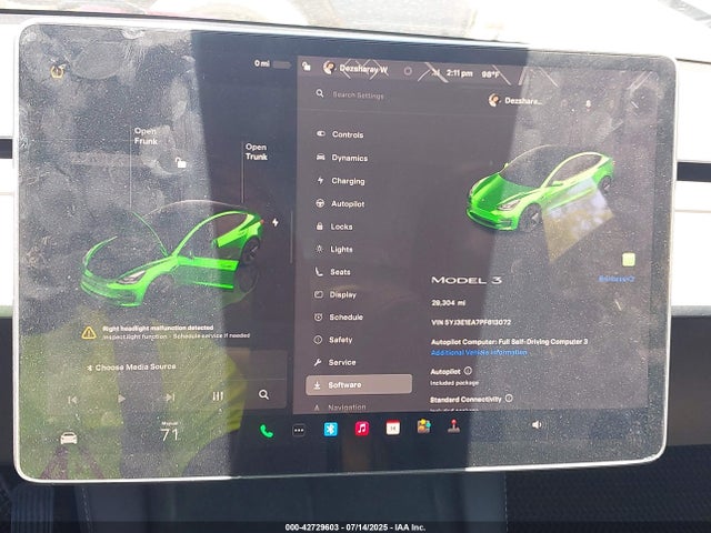 2023 TESLA MODEL 3 5YJ3E1EA7PF613072 Photo 6