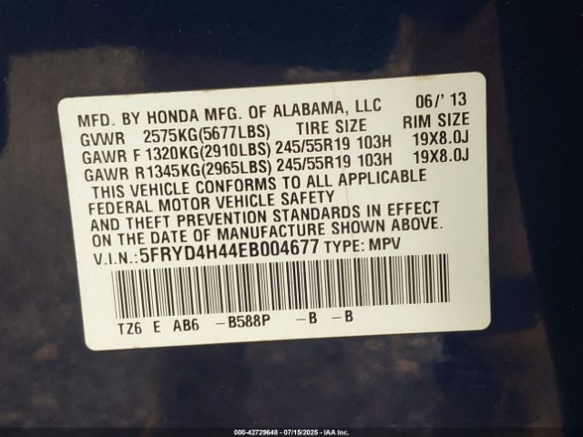 2014 ACURA MDX 5FRYD4H44EB004677 Photo 8
