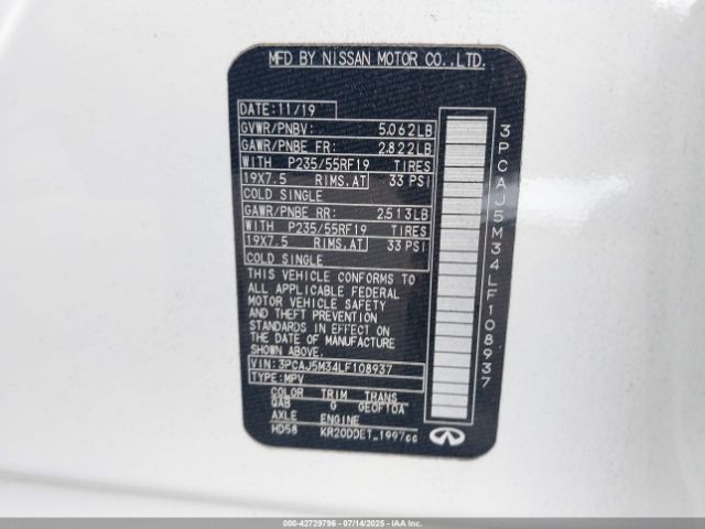 2020 INFINITI QX50 3PCAJ5M34LF108937 Photo 8